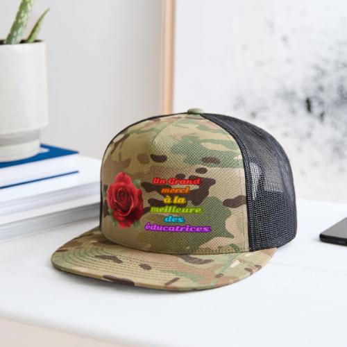 Thank You Educator: Pink and Rainbow Message - Trucker Hat