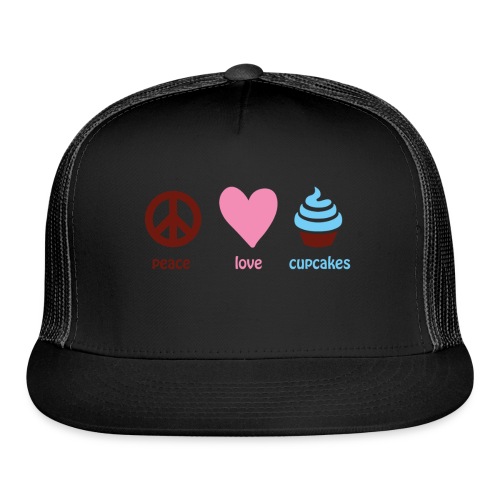 peacelovecupcakes pixel - Trucker Cap