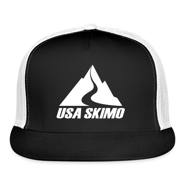 USA Skimo Logo - White