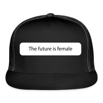 The future is female - Trucker Hat - black/black - Front