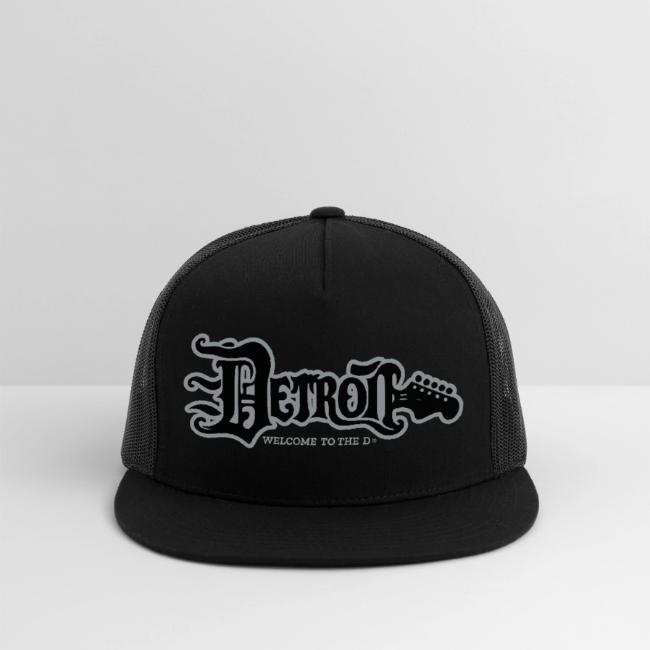 DETROIT GUITAR WTTD BLK SLR REG FONT