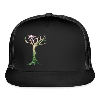 tREE - Trucker Hat - black/black - Front