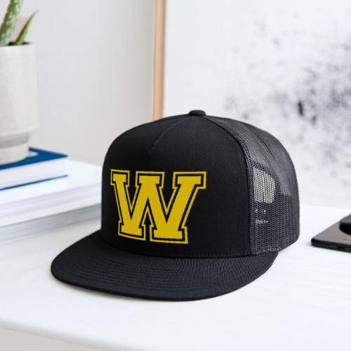 Letter W – Capital Athletic Alphabet Monogram - Trucker Hat