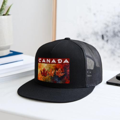 Painted Canada Leaves - Trucker Hat