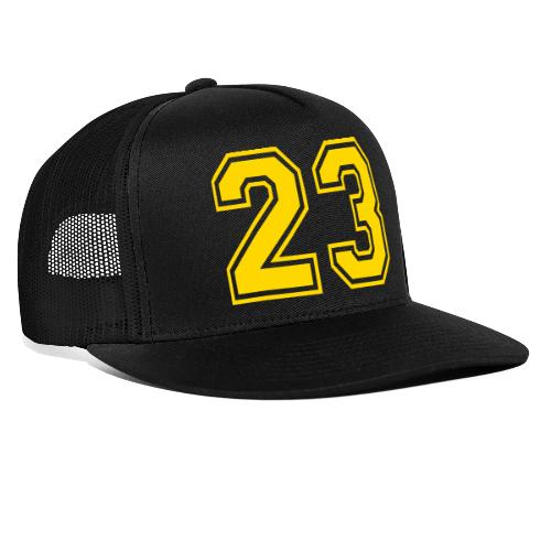 Number 23 in a classic athletic collegiate font - Trucker Hat