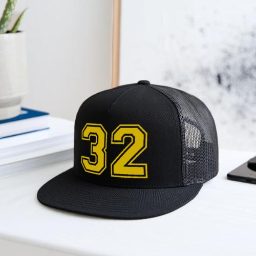Number 32 in a classic athletic collegiate font - Trucker Hat