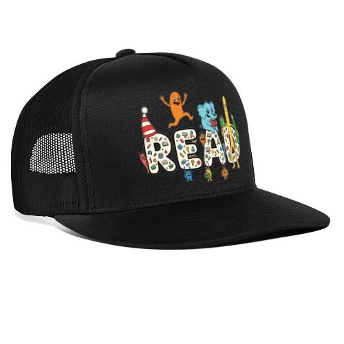 Whimsical READ Kids Cartoon - Trucker Hat