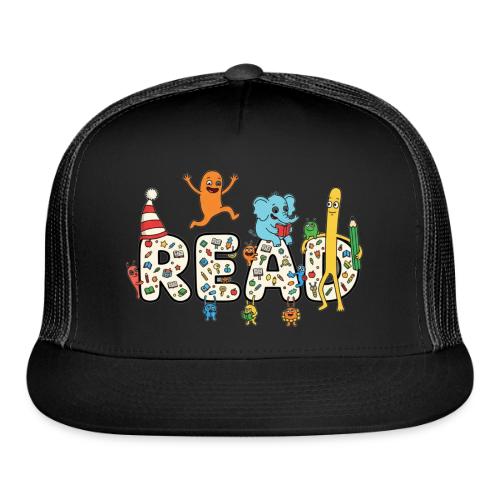 Whimsical READ Kids Cartoon - Trucker Hat