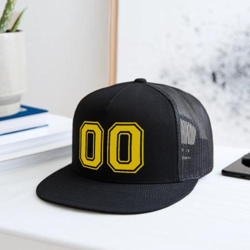 Number 00 in a classic athletic collegiate font - Trucker Hat