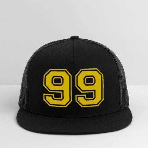 Number 99 in a classic athletic collegiate font - Trucker Hat