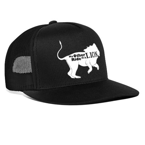 My Other Ride Is a Lion Silhouette White - Trucker Cap