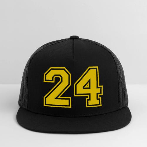 Number 24 in a classic athletic collegiate font - Trucker Hat