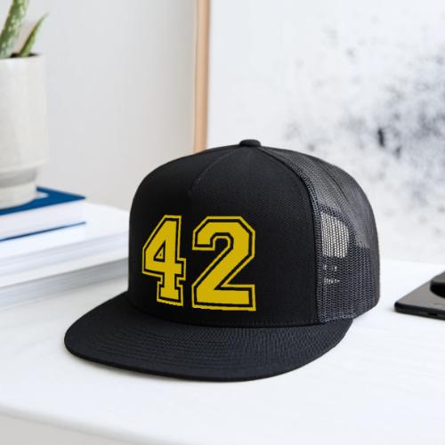Number 42 in a classic athletic collegiate font - Trucker Hat