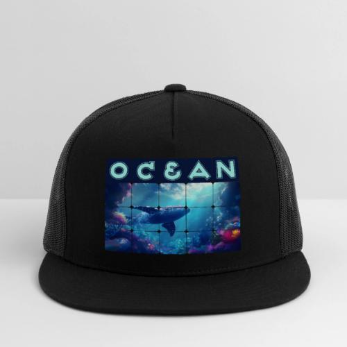 Ocean: Whale’s Path - Trucker Hat