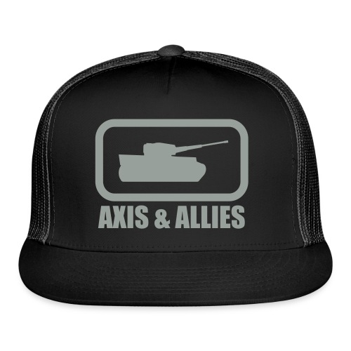Tank Logo with Axis & Allies text - Multi-color - Trucker Cap