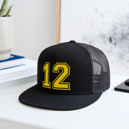 Number 12 in a classic athletic collegiate font - Trucker Hat