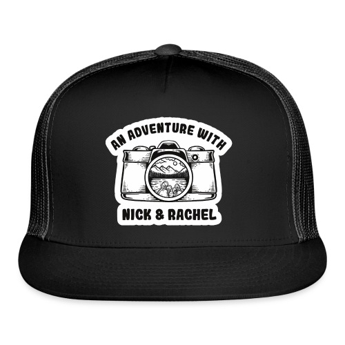 Nick & Rachel Black & White Logo - Trucker Cap