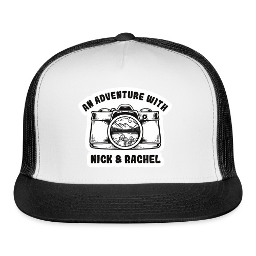 Nick & Rachel Black & White Logo - Trucker Cap