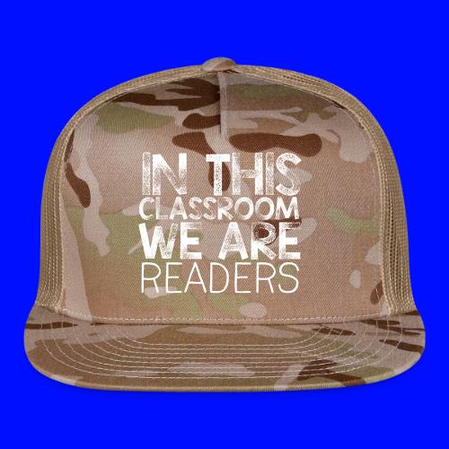 In This Classroom We Are Readers Teacher Pillow - Trucker Hat