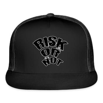 Risk or not - Trucker Hat - black/black - Front