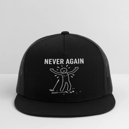 NEVER AGAIN - Broken Club Golf Tee - Trucker Hat