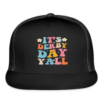 *IT'S* DERBY DAY YALI - Trucker Hat - black/black - Front