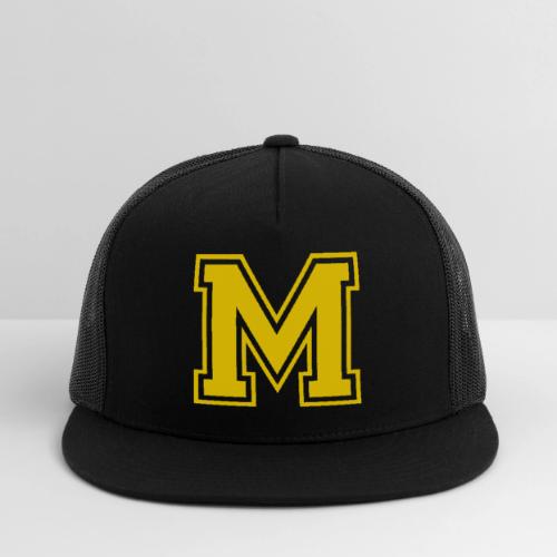 Letter M – Capital Athletic Alphabet Monogram - Trucker Hat