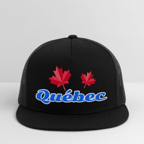Québec with two red maple leaves - Trucker Hat
