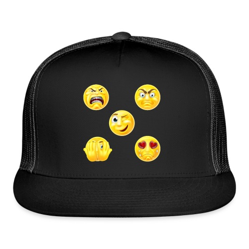 Emoticon Sticker Pack - Trucker Cap