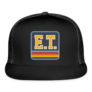 E.T. The Extra-Terrestrial Rainbow - Trucker Hat - black/black - Front