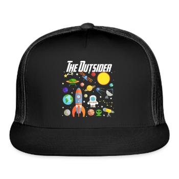 The Outsider - Trucker Hat - black/black - Front