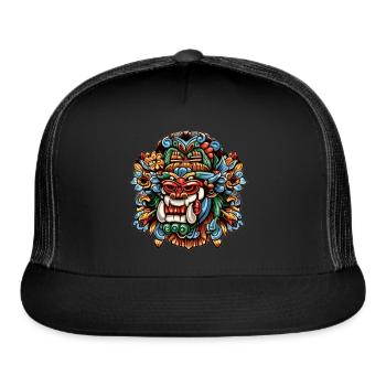 Global Giant Garments - Trucker Hat - black/black - Front