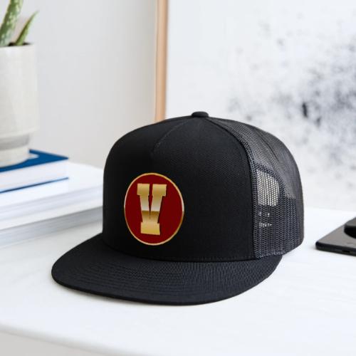 Letter V – Capital Varsity Alphabet Monogram - Trucker Hat