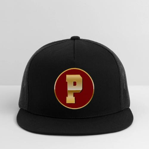 Letter P – Capital Varsity Alphabet Monogram - Trucker Hat