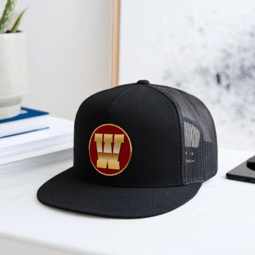Letter W – Capital Varsity Alphabet Monogram - Trucker Hat