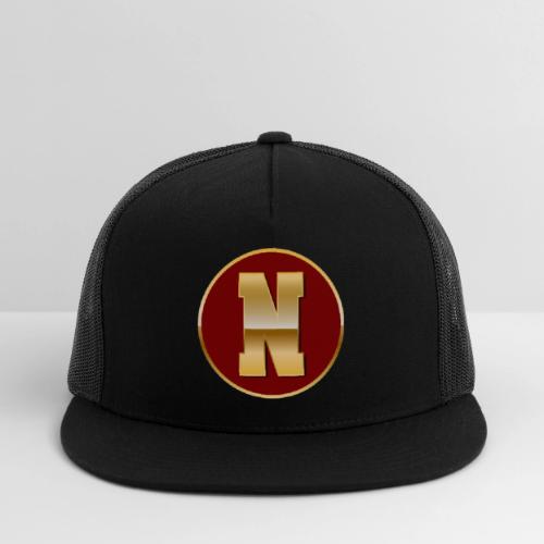 Letter N – Capital Varsity Alphabet Monogram - Trucker Hat