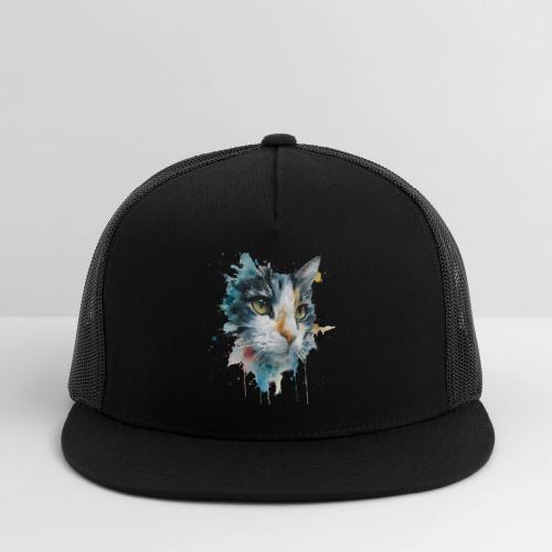Watercolor cat face - Trucker Hat