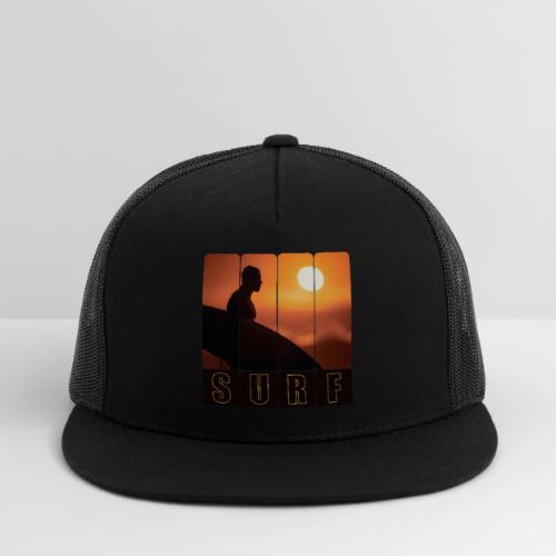 Surfing: Sunset Surf Panels - Trucker Hat