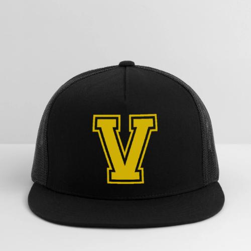 Letter V – Capital Athletic Alphabet Monogram - Trucker Hat
