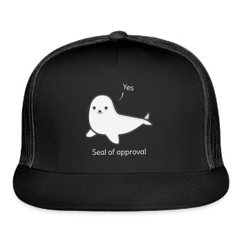 funny - Trucker Hat - black/black - Front