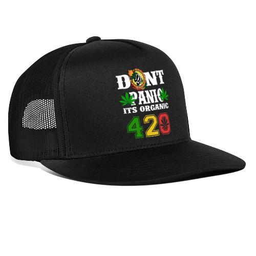 Joking 420 Organic Smoke Weed Marijuana Design - Trucker Hat