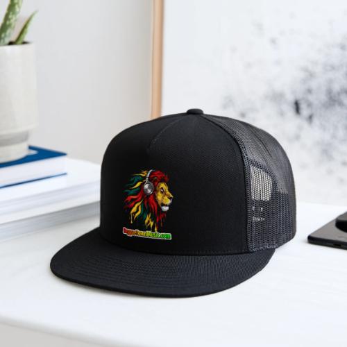 Reggae Music Radio Lion Head Soundwaves design - Trucker Hat