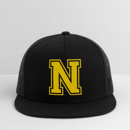 Letter N – Capital Athletic Alphabet Monogram - Trucker Hat