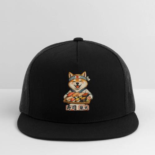 Funny Shiba Inu Sushi Kawaii Dog Tee - Trucker Hat