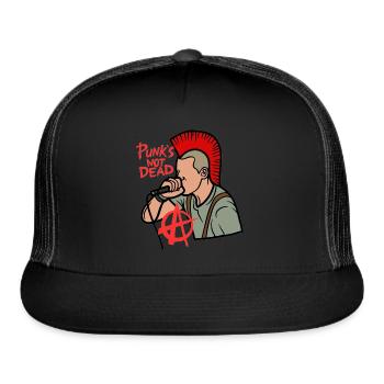 Punker - Trucker Hat - black/black - Front