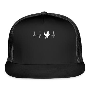Dove EKG - Trucker Hat - black/black - Front