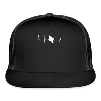 Stingray EKG - Trucker Hat - black/black - Front