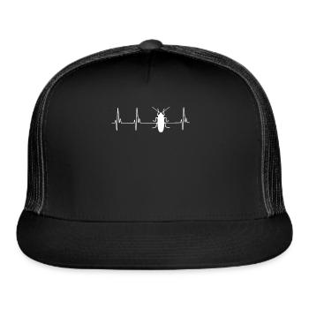 Roach EKG - Trucker Hat - black/black - Front