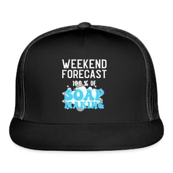 Soap Making Soap Maker - Trucker Hat - black/black - Front