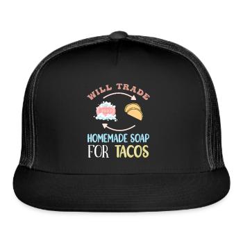 Soap Making Soap Maker - Trucker Hat - black/black - Front